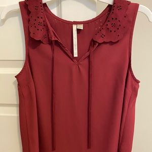 Lauren Conrad SM Peter Pan collar tank
